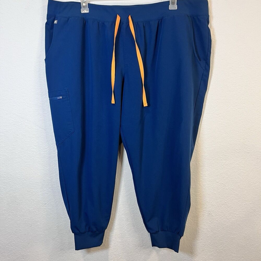 Figs Zamora Jogger Scrub Pants Dark Teal Blue Women Size 5XL Nurse Medical